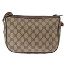 GUCCI GG Supreme Web Sherry Line Bag PVC Beige Gold 001 904 2032 Auth 160592-3