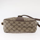 GUCCI GG Supreme Web Sherry Line Bag PVC Beige Gold 001 904 2032 Auth 160592-9
