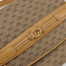 GUCCI Micro GG Supreme Shoulder Bag PVC Beige Gold Auth 160593-15