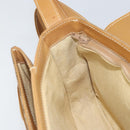 GUCCI Micro GG Supreme Shoulder Bag PVC Beige Gold Auth 160593-20