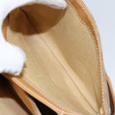 GUCCI Micro GG Supreme Shoulder Bag PVC Beige Gold Auth 160593-23