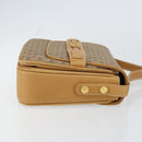 GUCCI Micro GG Supreme Shoulder Bag PVC Beige Gold Auth 160593-4
