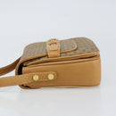 GUCCI Micro GG Supreme Shoulder Bag PVC Beige Gold Auth 160593-5