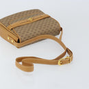 GUCCI Micro GG Supreme Shoulder Bag PVC Beige Gold Auth 160593-7