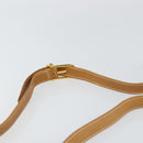 GUCCI Micro GG Supreme Shoulder Bag PVC Beige Gold Auth 160593-8