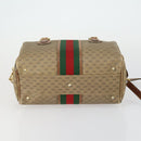 GUCCI Micro GG Supreme Web Sherry Line Tasche PVC Beige 002 58 4422 Auth 160595-5