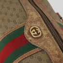 GUCCI Micro GG Supreme Web Sherry Line Tasche PVC Beige 002 58 4422 Auth 160595-19