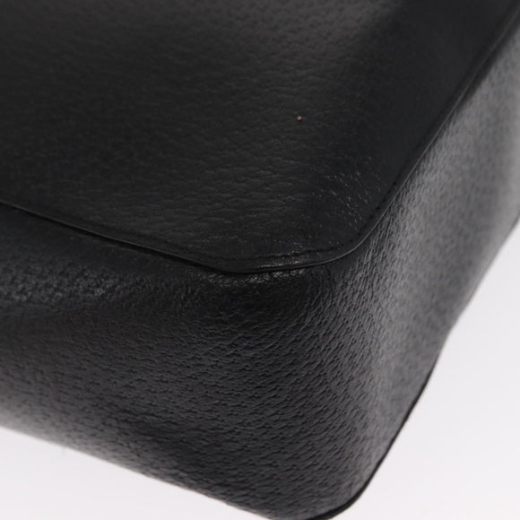 GUCCI Bamboo Tote Bag Leather Black 002 1059 Auth 160597