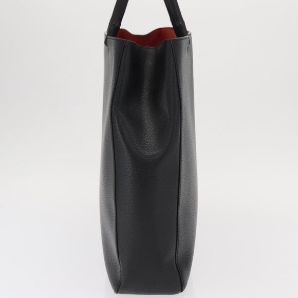 GUCCI Bamboo Tote Bag Leather Black 002 1059 Auth 160597