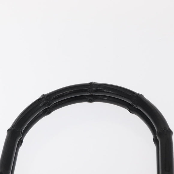 GUCCI Bamboo Tote Bag Leather Black 002 1059 Auth 160597
