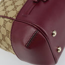 GUCCI GG Canvas Hand Bag Beige Gold 269894 Auth 160600-14