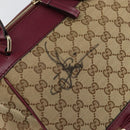 GUCCI GG Canvas Hand Bag Beige Gold 269894 Auth 160600-10