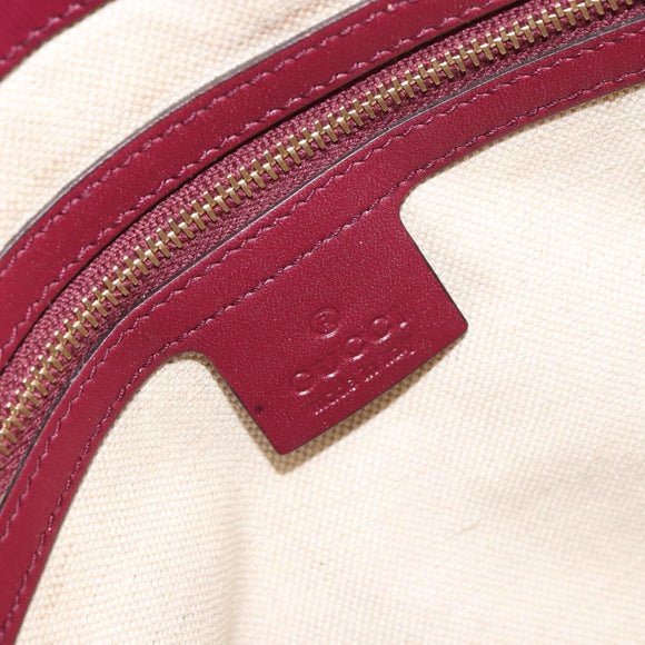 GUCCI GG Canvas Hand Bag Beige Gold 269894 Auth 160600