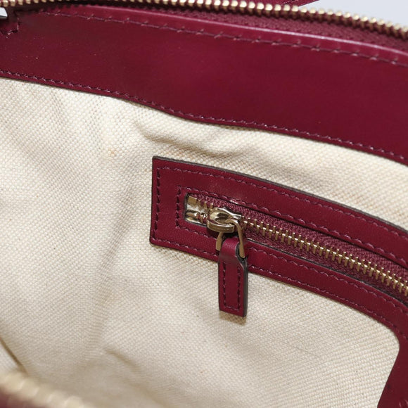 GUCCI GG Canvas Hand Bag Beige Gold 269894 Auth 160600