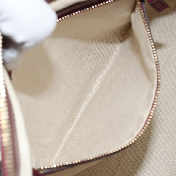 GUCCI GG Canvas Hand Bag Beige Gold 269894 Auth 160600