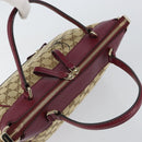 GUCCI GG Canvas Hand Bag Beige Gold 269894 Auth 160600-6