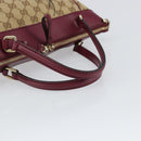 GUCCI GG Canvas Hand Bag Beige Gold 269894 Auth 160600-7