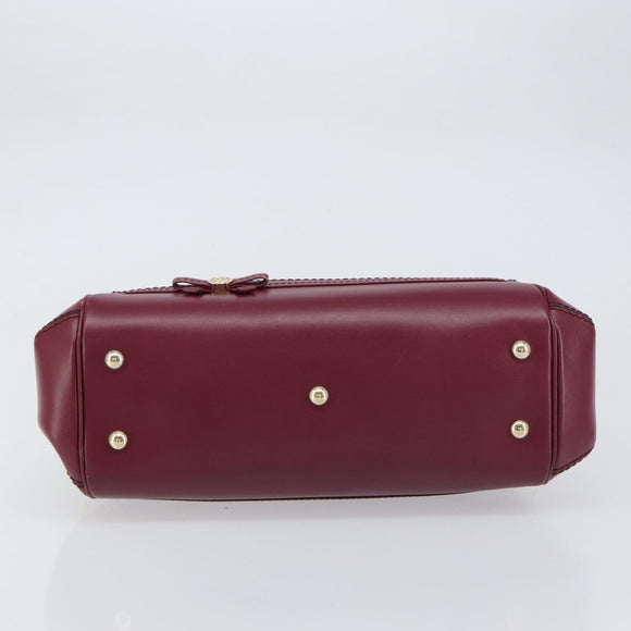 GUCCI GG Canvas Hand Bag Beige Gold 269894 Auth 160600