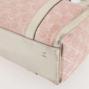 GUCCI GG Canvas Hand Bag Outlet Pink Gold 130942 Auth 160602-15