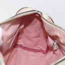 GUCCI GG Canvas Hand Bag Outlet Pink Gold 130942 Auth 160602-21