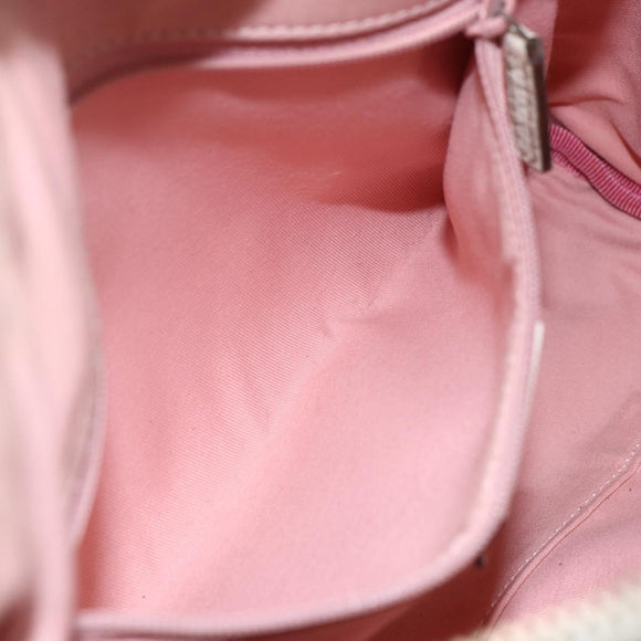 GUCCI GG Canvas Hand Bag Outlet Pink Gold 130942 Auth 160602