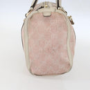 GUCCI GG Canvas Hand Bag Outlet Pink Gold 130942 Auth 160602-3