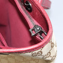 GUCCI GG Canvas Tote Bag Beige Silver 120837 Auth 160606-21