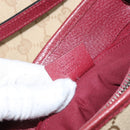 GUCCI GG Canvas Tote Bag Beige Silver 120837 Auth 160606-12