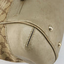 GUCCI GG Canvas Hand Bag Beige Gold 269894 Auth 160609-11