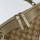 GUCCI GG Canvas Hand Bag Beige Gold 269894 Auth 160609-14