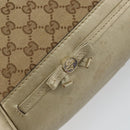 GUCCI GG Canvas Hand Bag Beige Gold 269894 Auth 160609-15