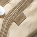 GUCCI GG Canvas Hand Bag Beige Gold 269894 Auth 160609-16