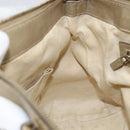 GUCCI GG Canvas Hand Bag Beige Gold 269894 Auth 160609-19