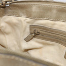 GUCCI GG Canvas Hand Bag Beige Gold 269894 Auth 160609-20