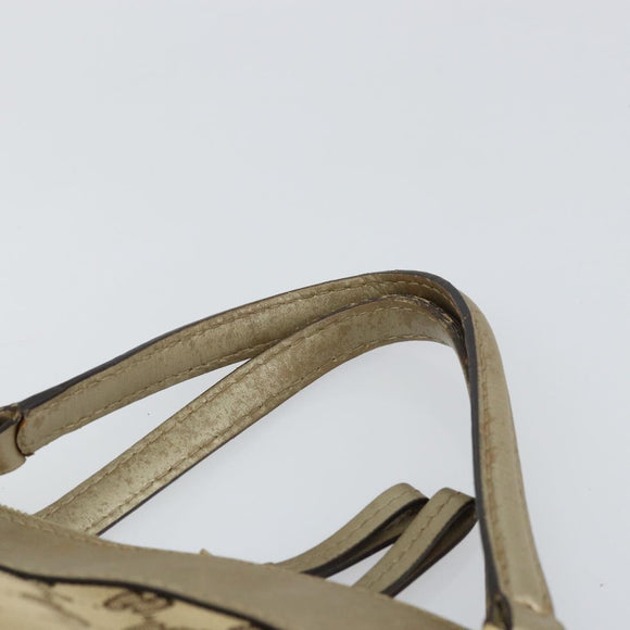 GUCCI GG Canvas Hand Bag Beige Gold 269894 Auth 160609
