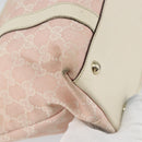GUCCI GG Canvas Abbey Tote Bag Pink Gold 141470 Auth 160613-16