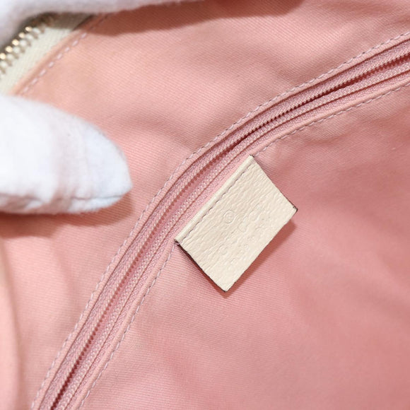 GUCCI GG Canvas Abbey Tote Bag Pink Gold 141470 Auth 160613