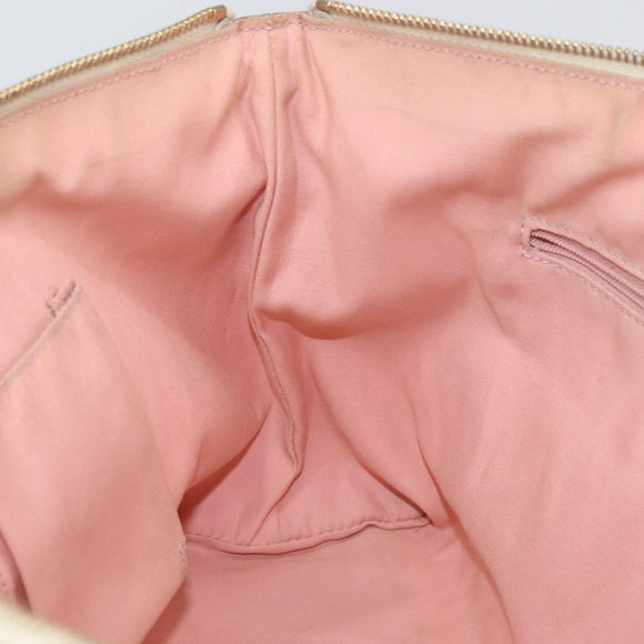 GUCCI GG Canvas Abbey Tote Bag Pink Gold 141470 Auth 160613