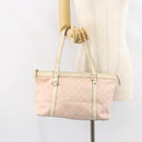 GUCCI GG Canvas Abbey Tote Bag Pink Gold 141470 Auth 160613-22