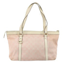 GUCCI GG Canvas Abbey Tote Bag Pink Gold 141470 Auth 160613-2