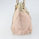 GUCCI GG Canvas Abbey Tote Bag Pink Gold 141470 Auth 160613-4