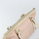 GUCCI GG Canvas Abbey Tote Bag Pink Gold 141470 Auth 160613-6