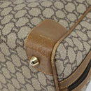 GUCCI GG Plus Supreme Boston Bag PVC Beige Gold Auth 160615-9