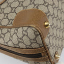 GUCCI GG Plus Supreme Boston Bag PVC Beige Gold Auth 160615-16