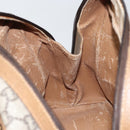 GUCCI GG Plus Supreme Boston Bag PVC Beige Gold Auth 160615-19