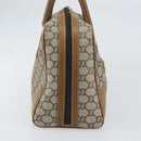 GUCCI GG Plus Supreme Boston Bag PVC Beige Gold Auth 160615-3