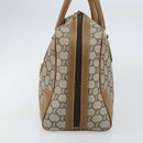 GUCCI GG Plus Supreme Boston Bag PVC Beige Gold Auth 160615-4