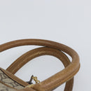 GUCCI GG Plus Supreme Boston Bag PVC Beige Gold Auth 160615-8