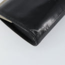 GUCCI Chain Shoulder Bag Leather Black Silver Auth 160616-14