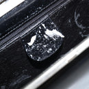 GUCCI Chain Shoulder Bag Leather Black Silver Auth 160616-18